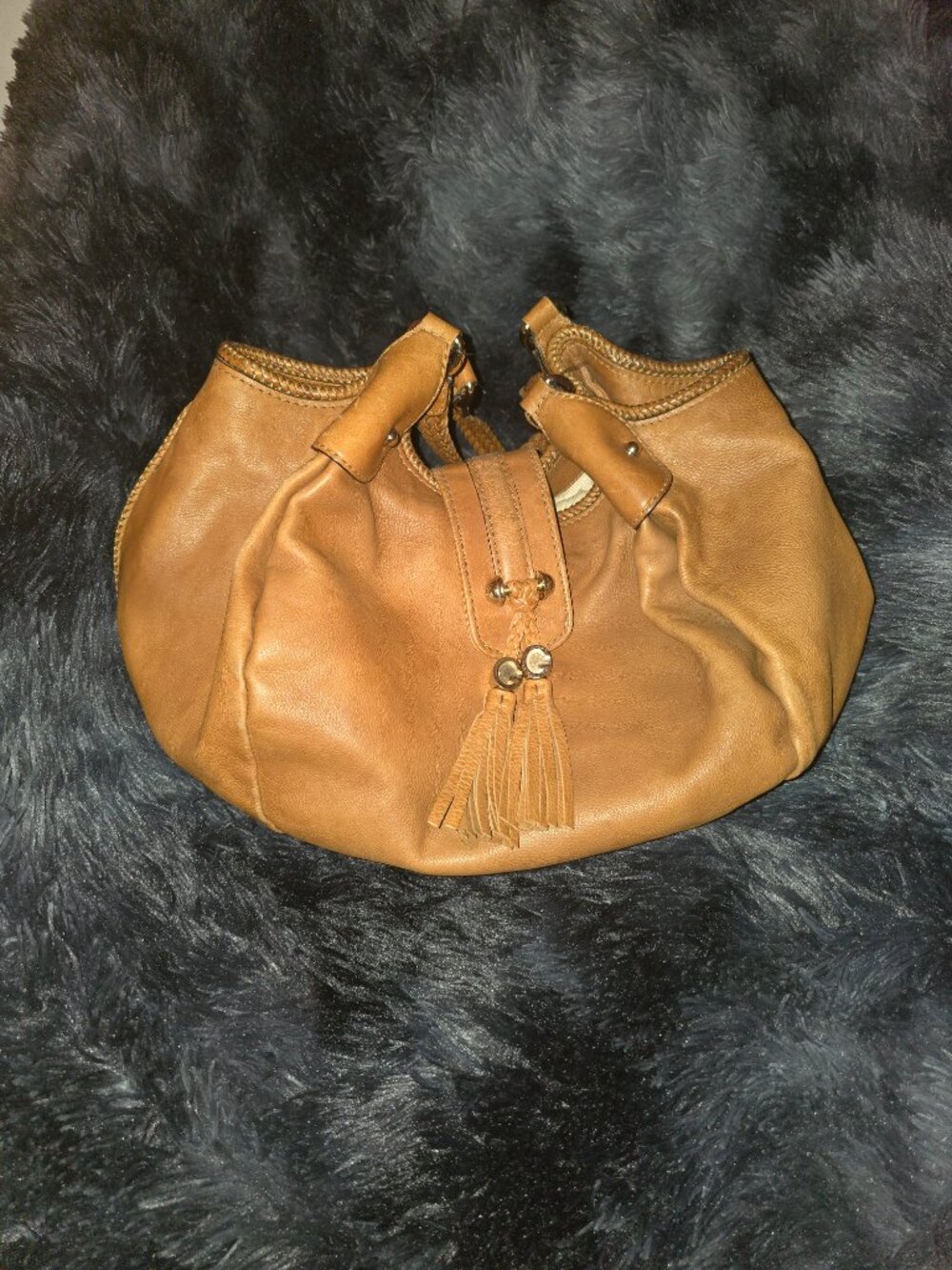 Gucci Marrakech Pebbled Calf Leather Large Hobo Bag Purse - Picture 10 of 12
